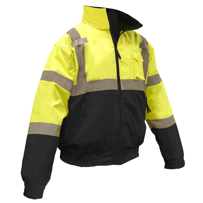 Radians SJ110B-3ZGS Two-in-One High Visibility Bomber Safety Jacket ...