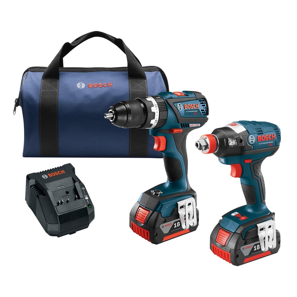 Bosch Clpk251 181 18v 2 Tool Combo Kit With 1 4 In And 1 2 In